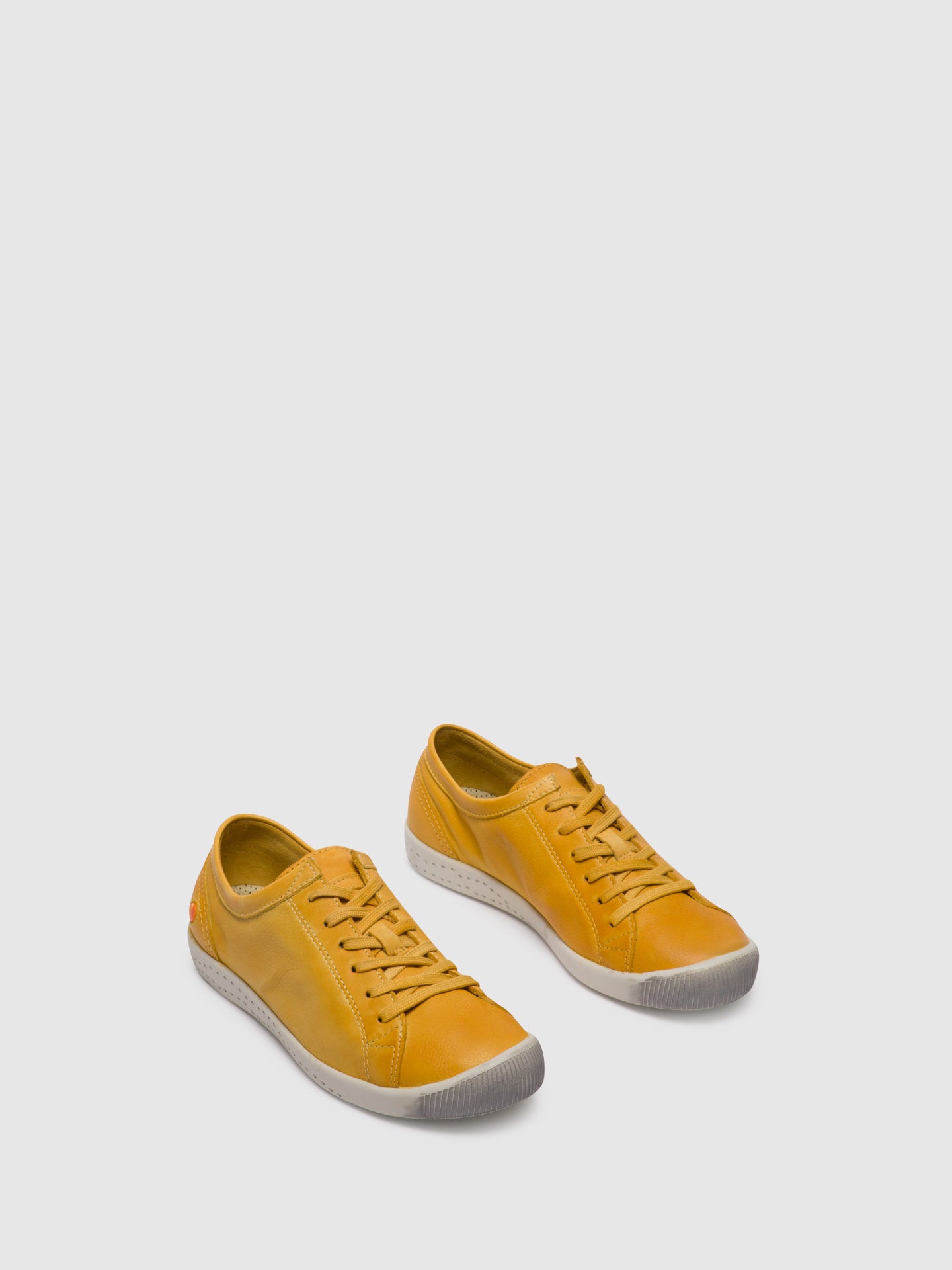 Softinos Lace-up Trainers ISLA Yellow
